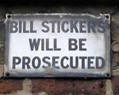 Bill stickers is innocent