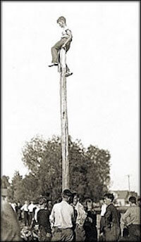 Up the pole