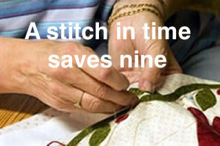 a stitch in time saves nine example