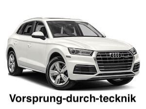 The meaning and origin of 'Vorsprung Durch Technik'.