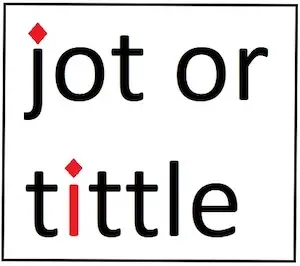 Jot or tittle