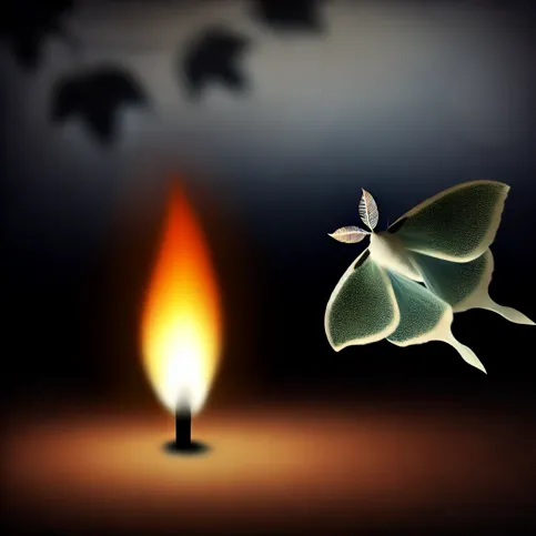 Like a moth to a flame
