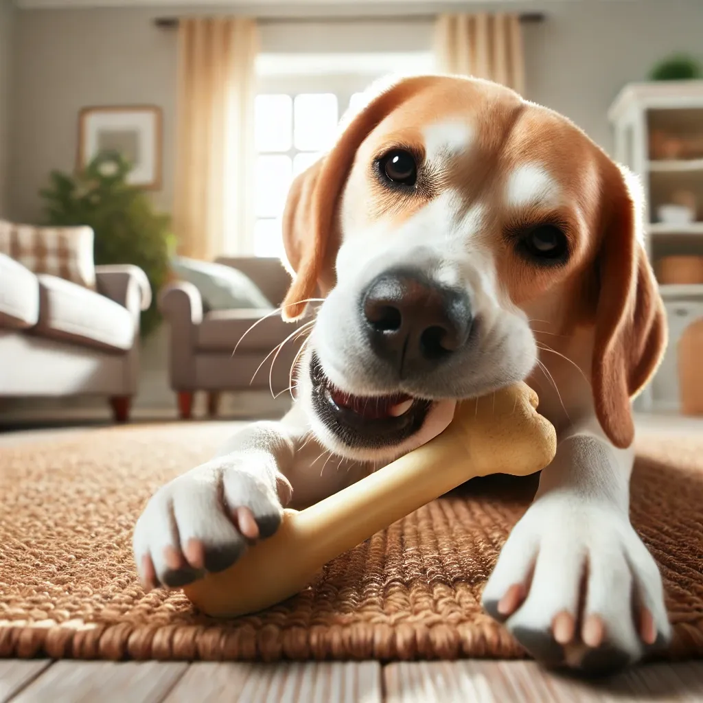Dog with a bone