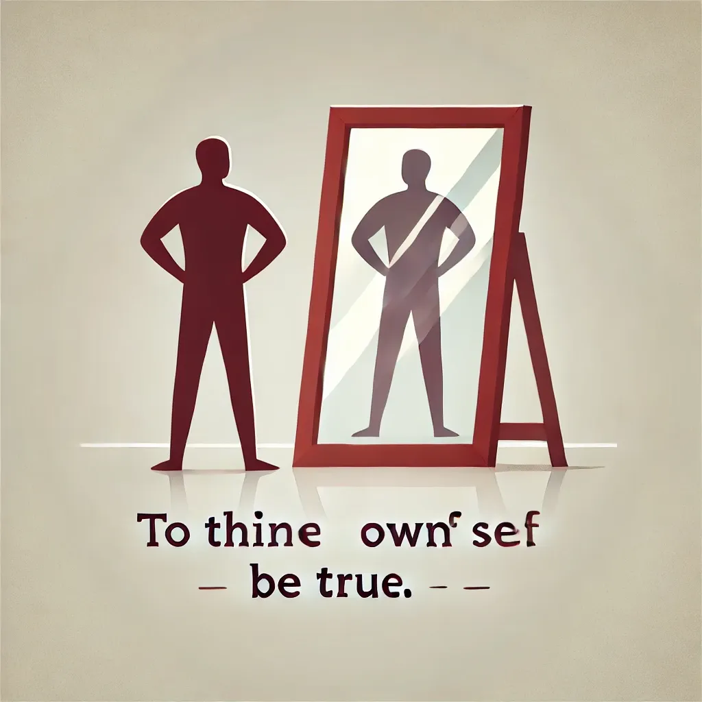 To thine own self be true