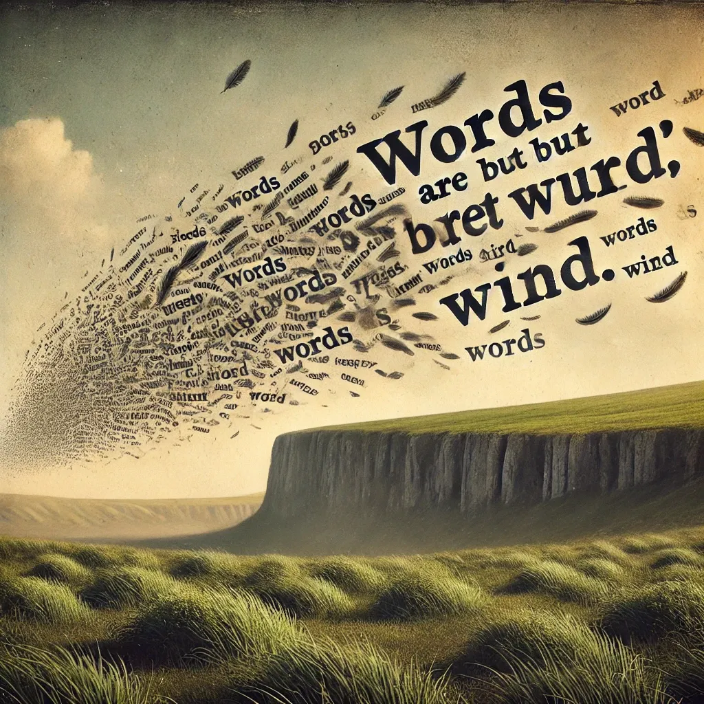 Words are but wind