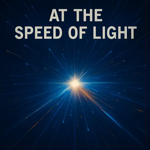At the speed of light